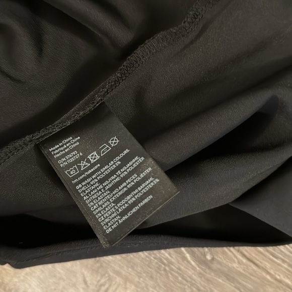 H&M black midi dress bodycon cutout size small - Picture 5 of 5